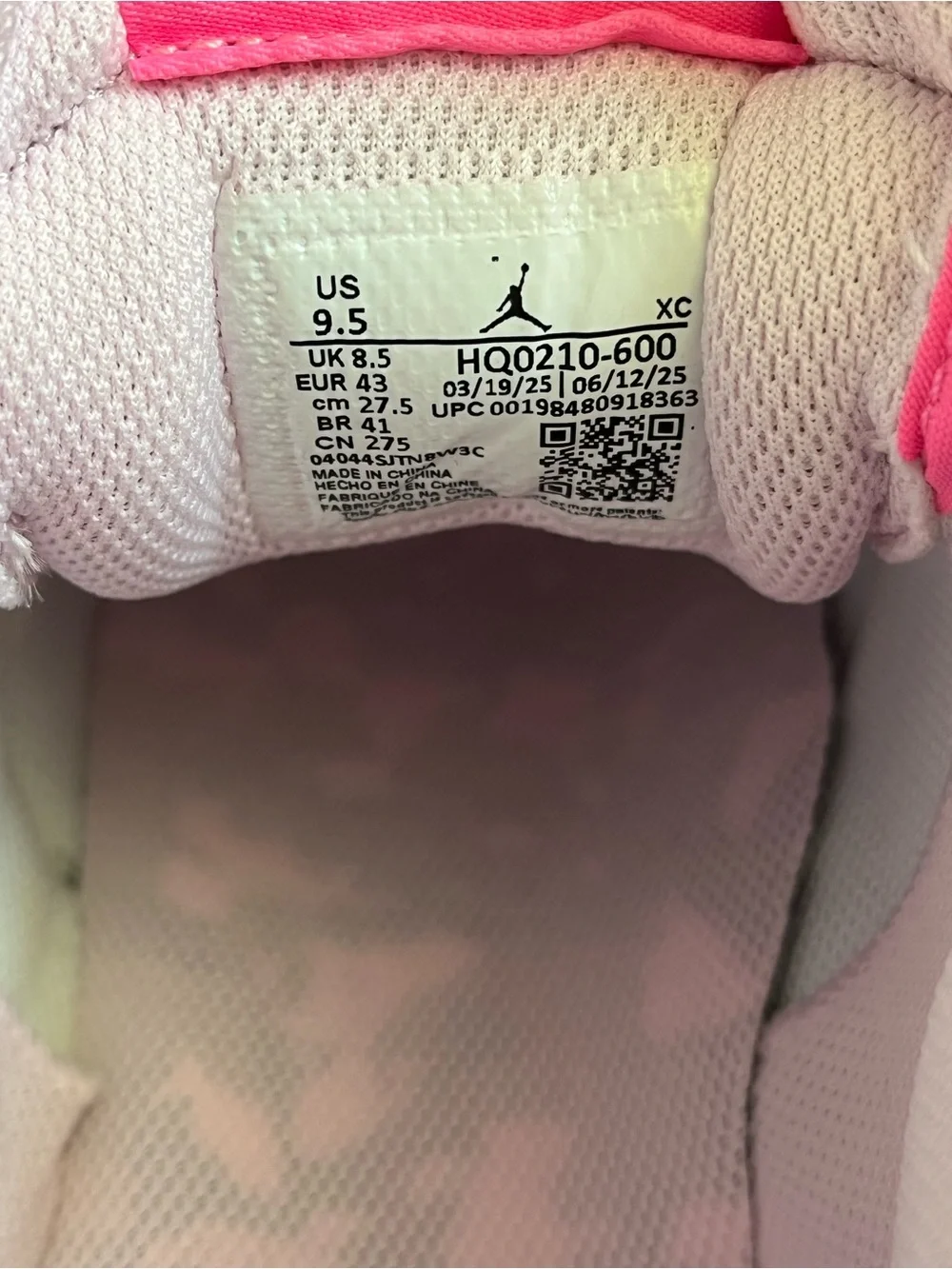 Jordan Stadium 90 Cleat ‘Pink Foam’ (size mens 9.5)